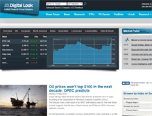 Tablet Screenshot of finance.digitallook.com